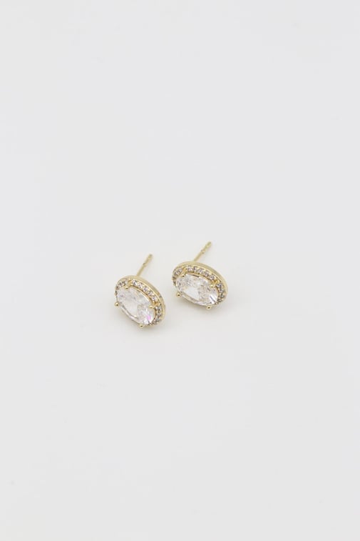 Zirconia Stud Earrings