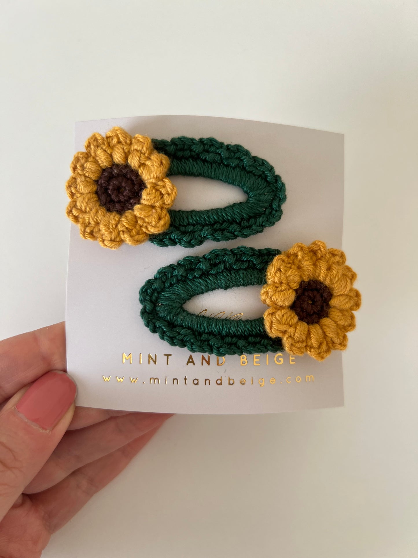 Sunflower Hair Clips