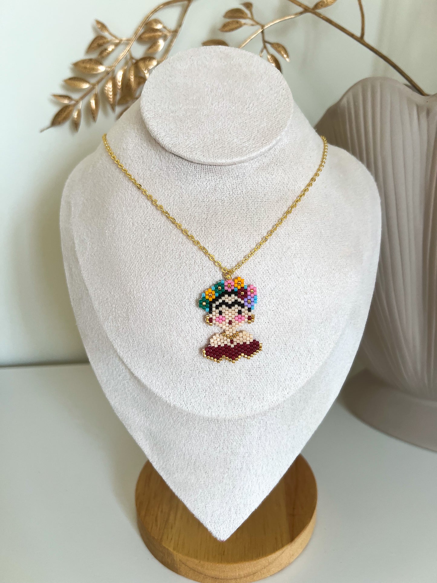 Frida Miyuki Beaded Necklace