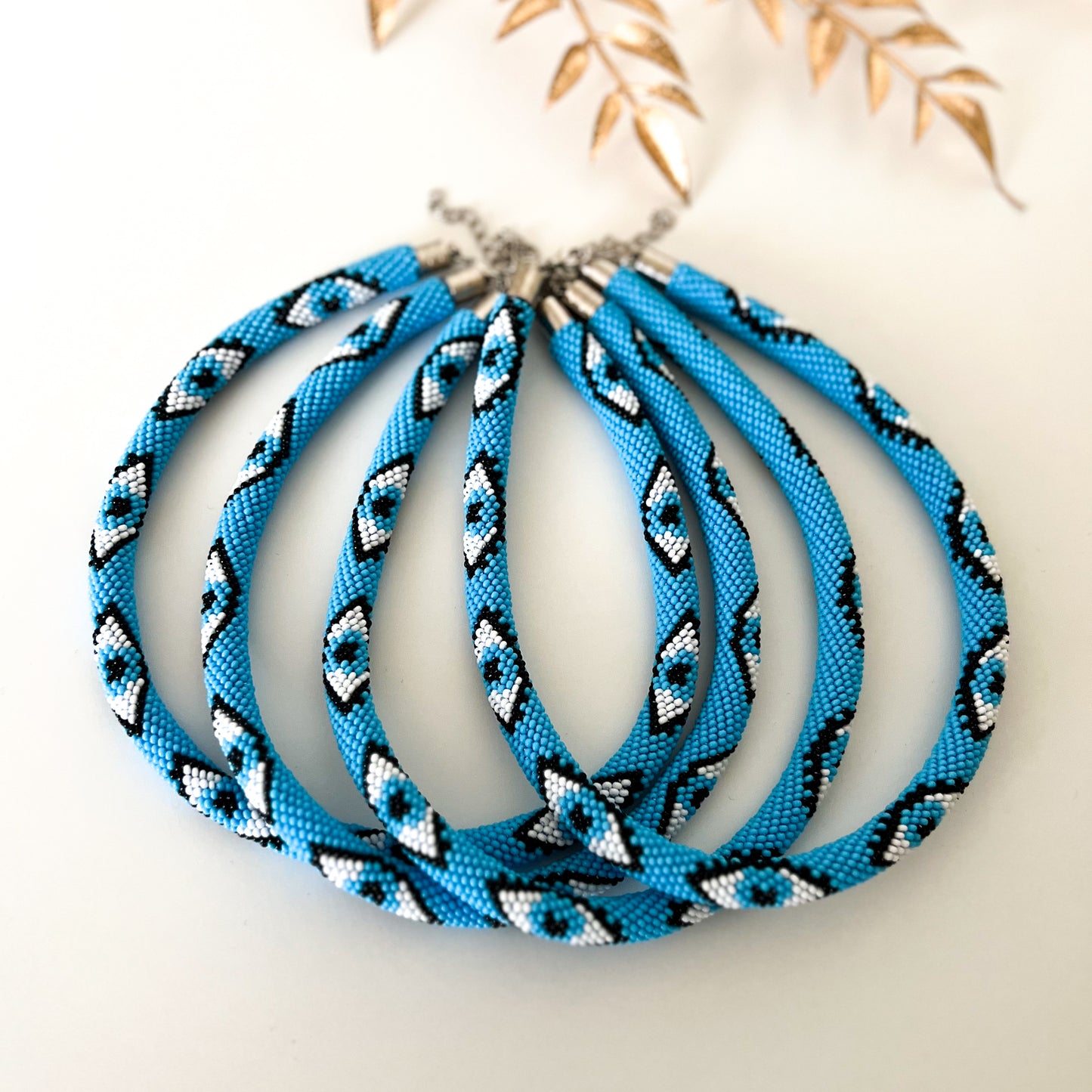 Nazar Crochet Beaded Necklace