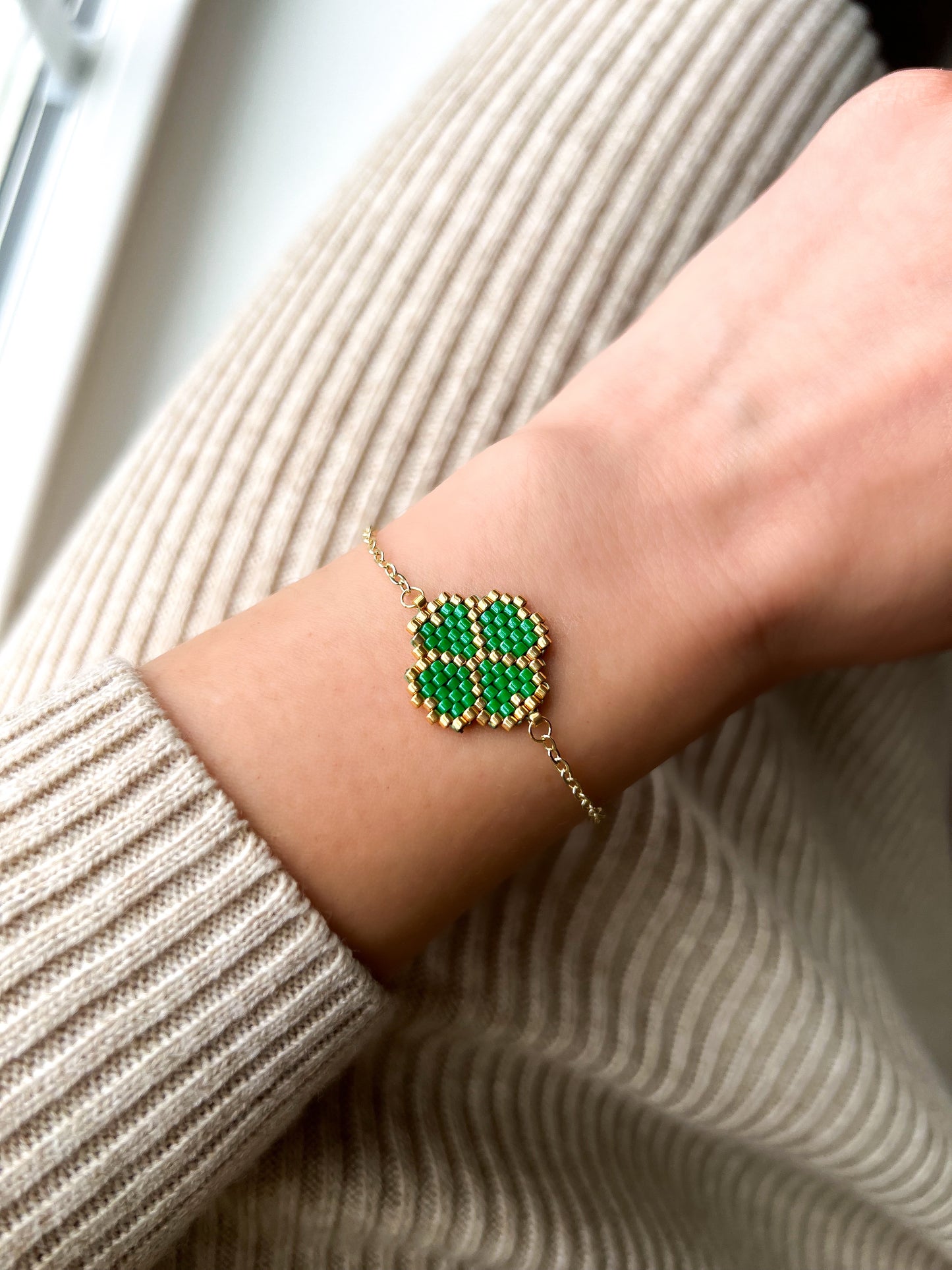 Four Leaf Clover Miyuki Bracelet