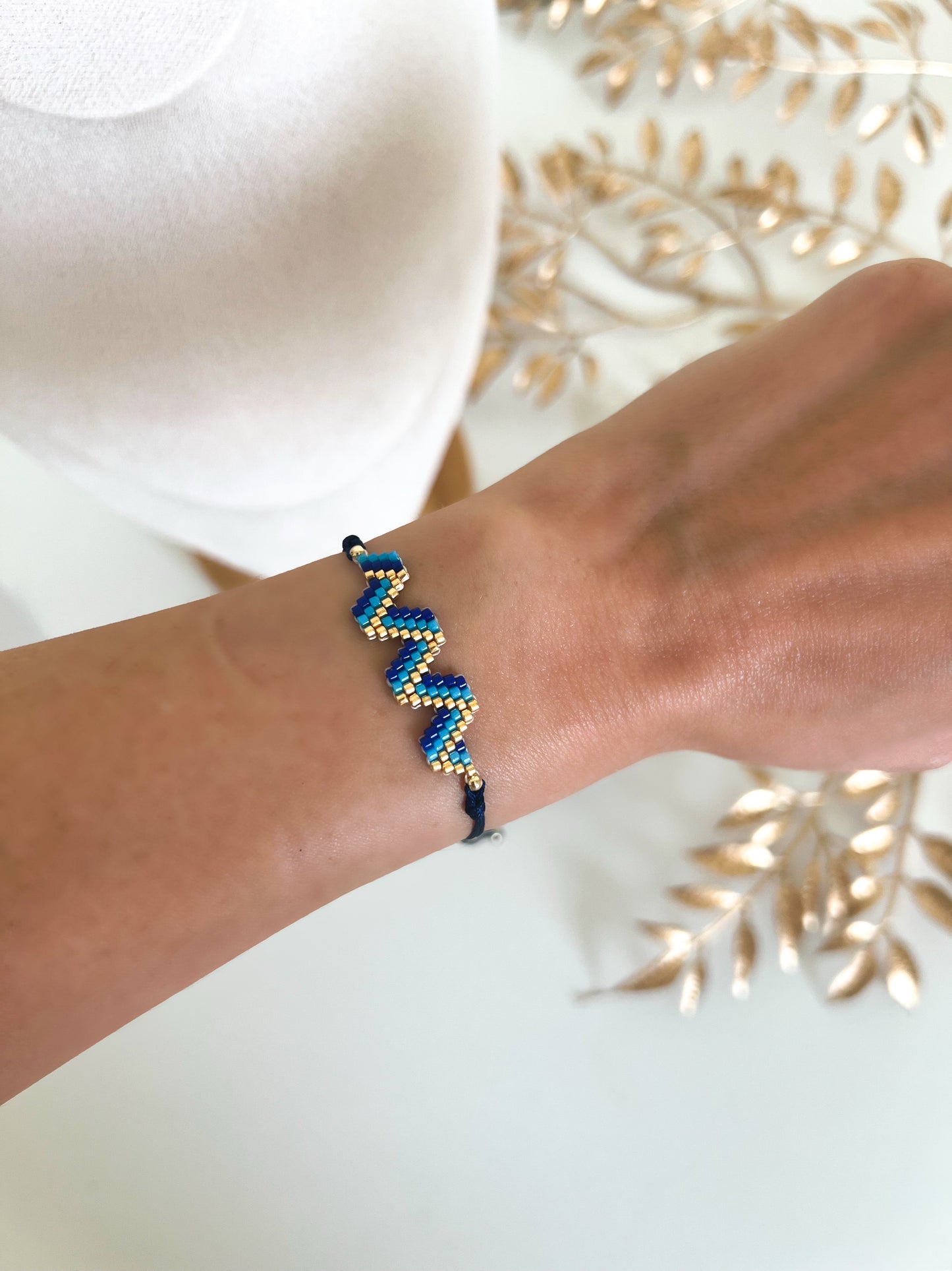 Zigzag Navy Bracelet
