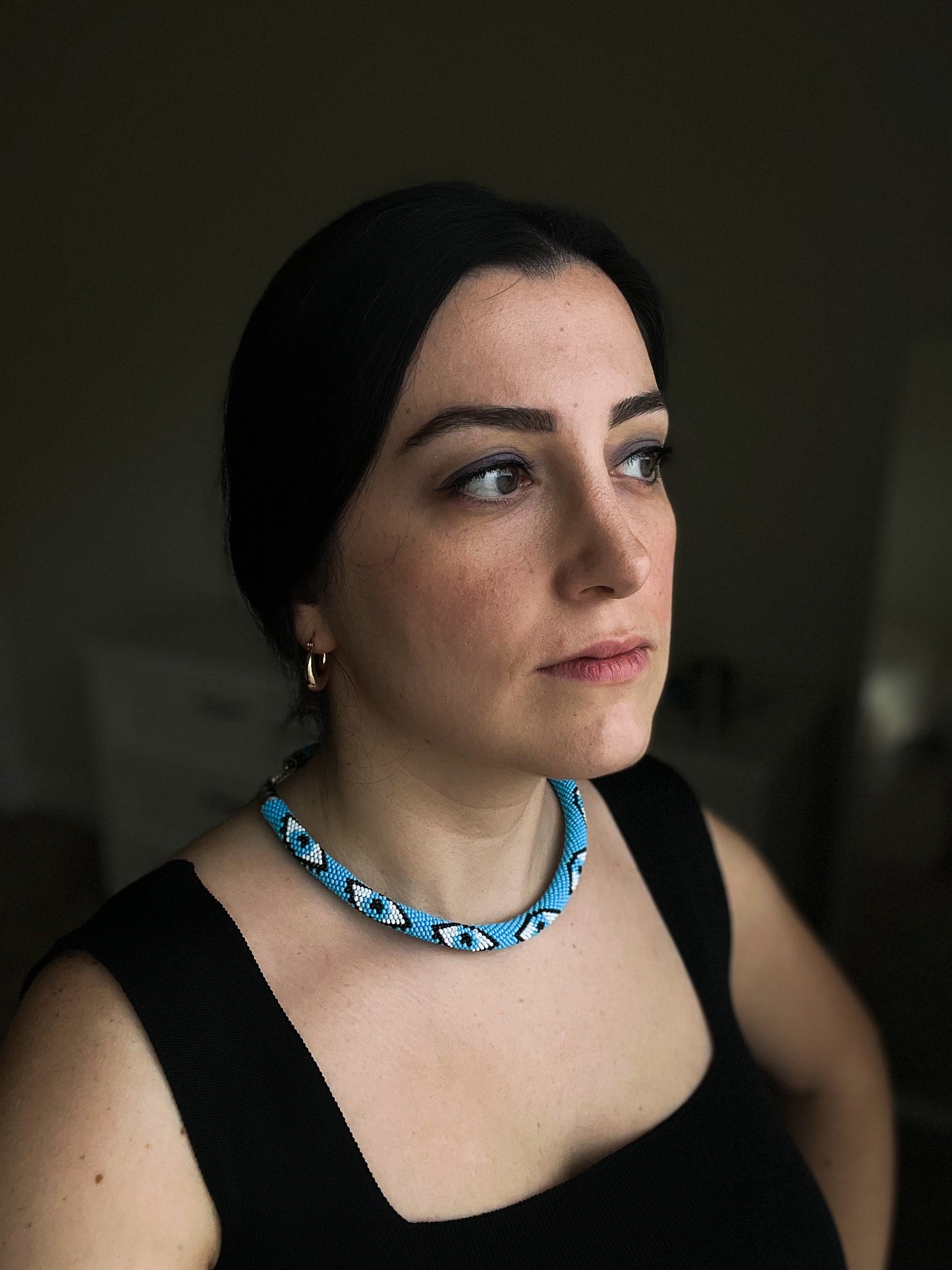 Nazar Crochet Beaded Necklace