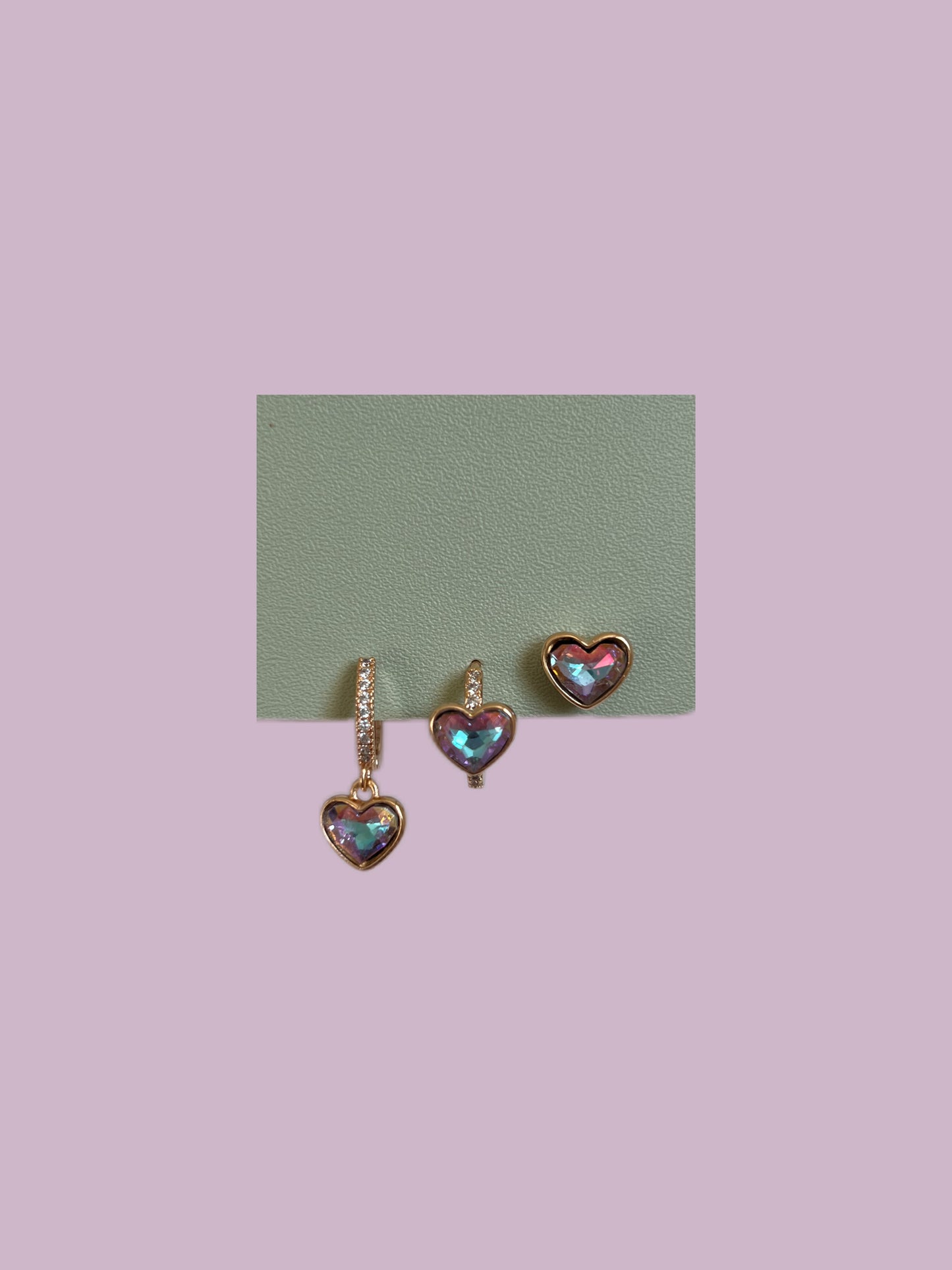 Triple Heart Earrings | Stainless Steel