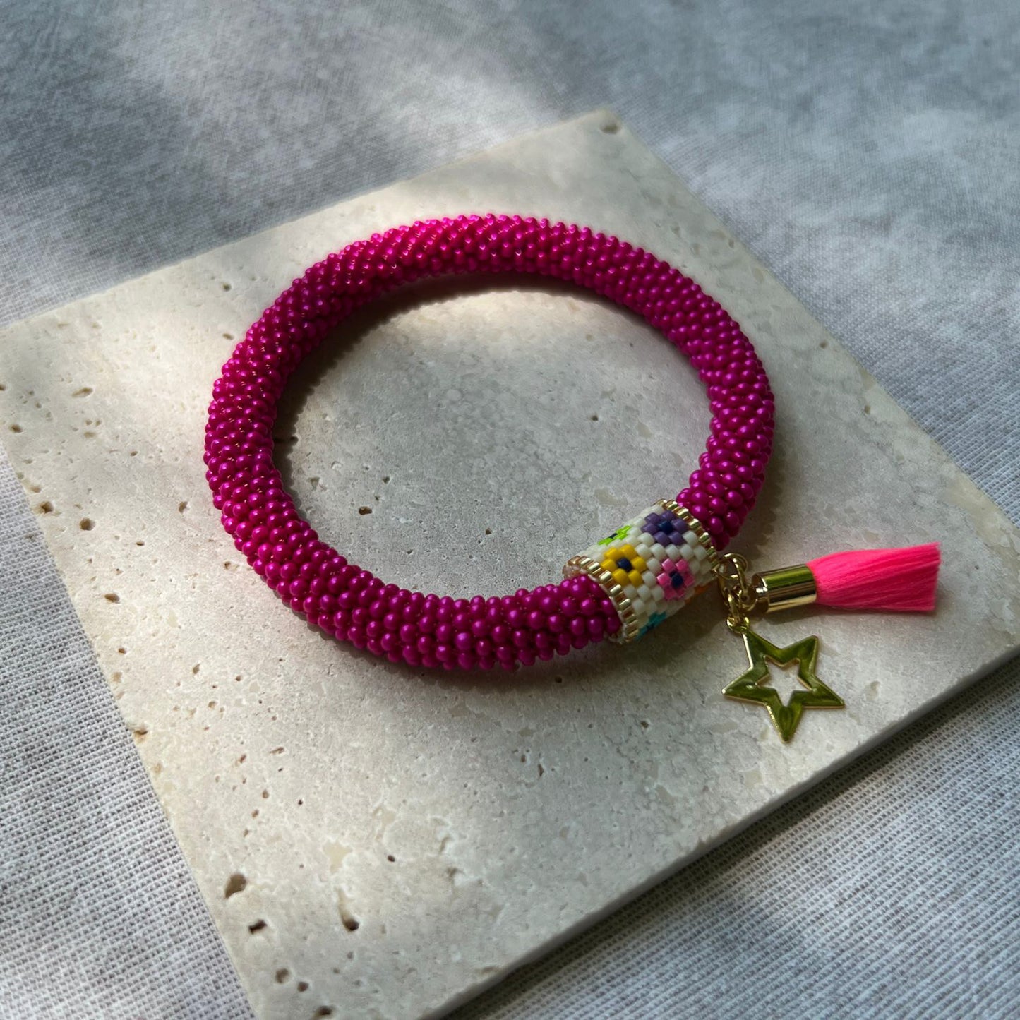Beaded Crochet Bohemian Bracelet
