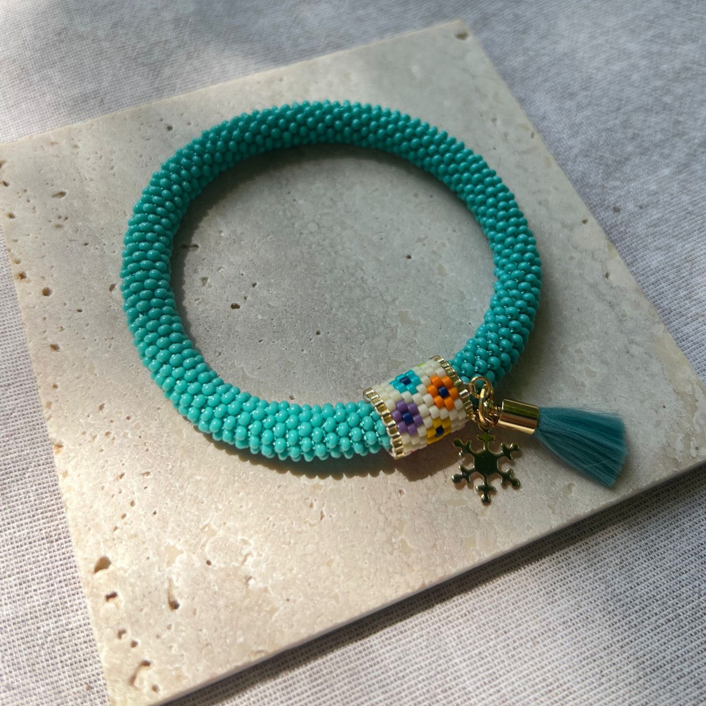 Beaded Crochet Bohemian Bracelet
