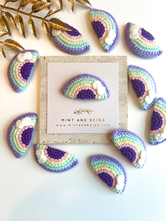 Rainbow Hair Clip - Purple
