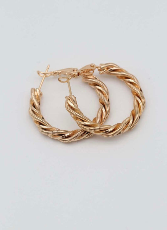 Bract Hoop Earrings