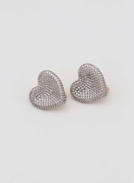 Zirconia Heart Earrings