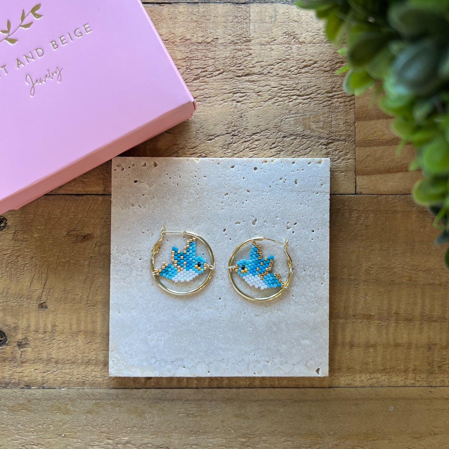 Blue Jay Miyuki Earrings