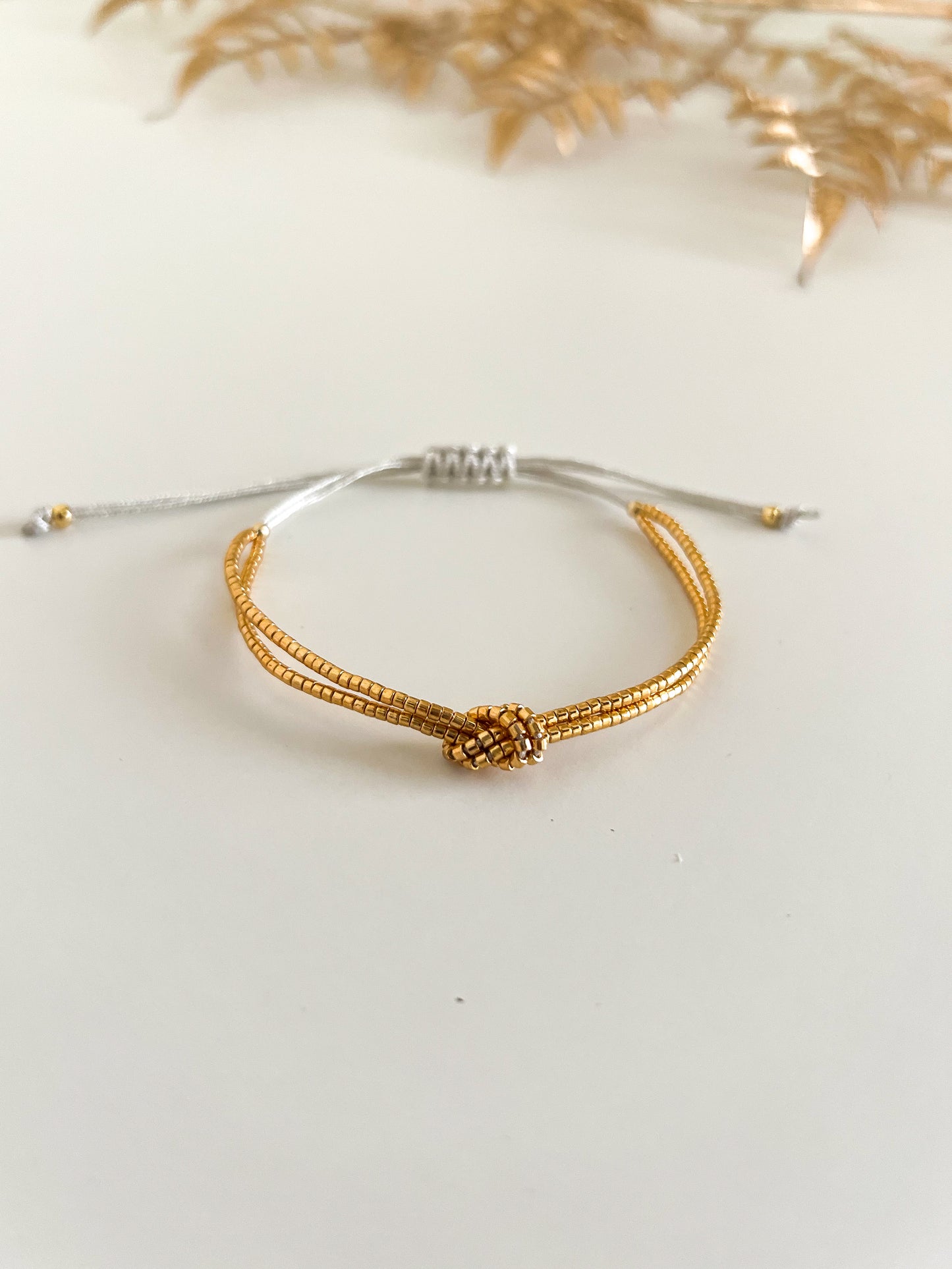 Gold Knot Miyuki Bracelet