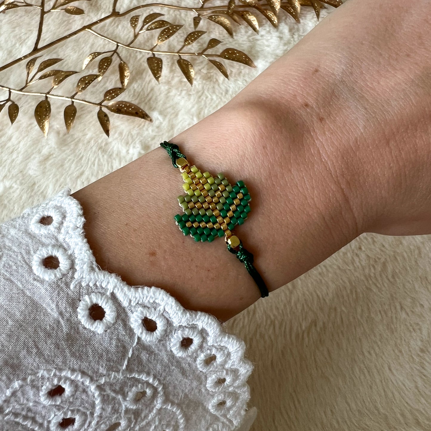 Leaf Miyuki Bracelet