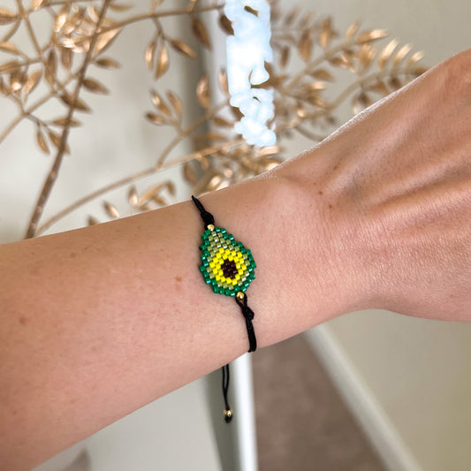 Avocado Miyuki Bracelet