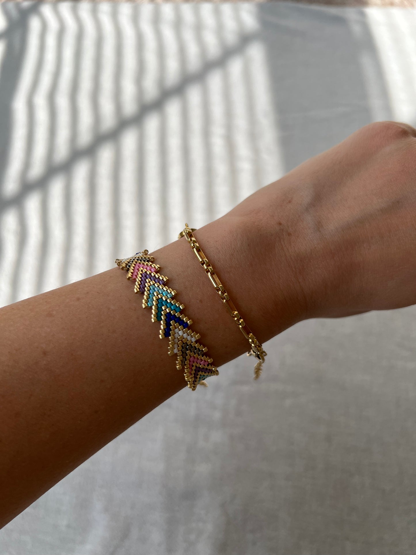 Miyuki zigzag bracelet