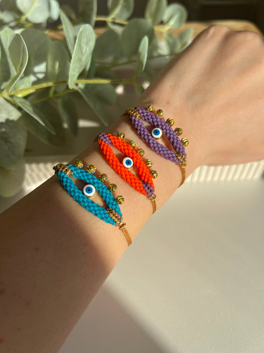 3D Miyuki Evil Eye Bracelet